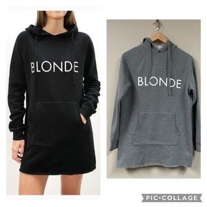 Brunette the label Blonde hoodie dress - Gray - XS/Small